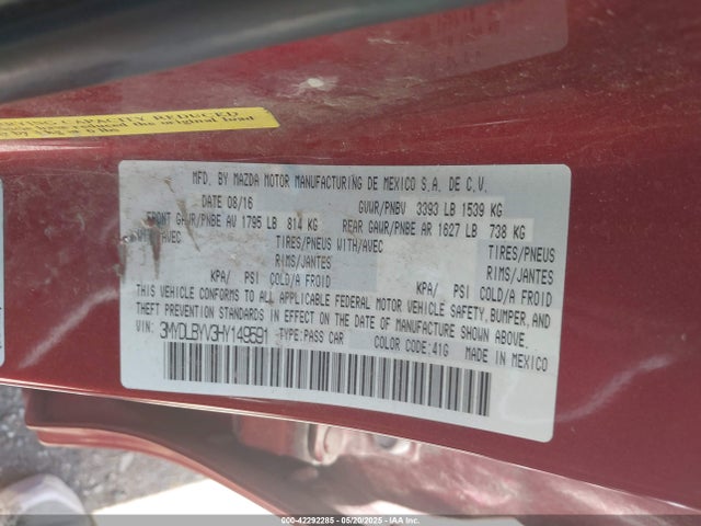 3MYDLBYV3HY149591 Toyota p5v