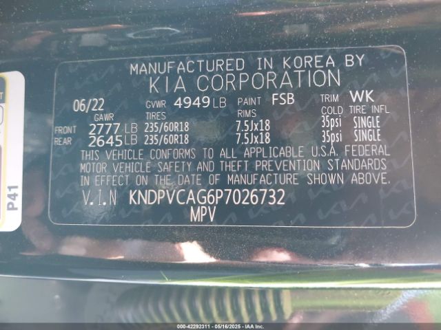 KNDPVCAG6P7026732 KIA t-gdi gamma ii