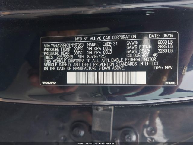 2017 VOLVO XC90 YV4A22PK1H1117963 Photo 8