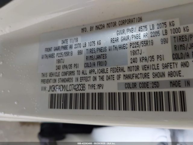 2020 MAZDA CX-5 JM3KFADMXL0742038 Photo 8