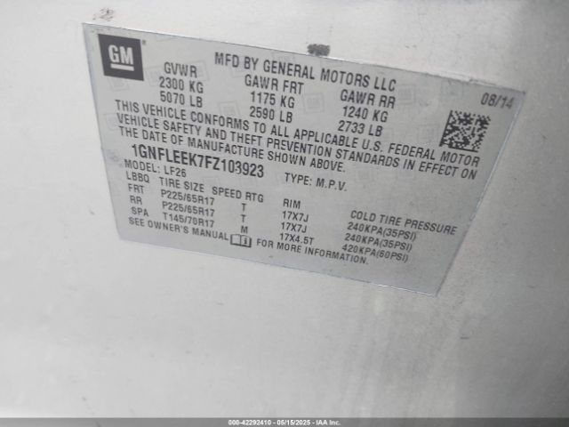 1GNFLEEK7FZ103923 Chevrolet EQUINOX LS