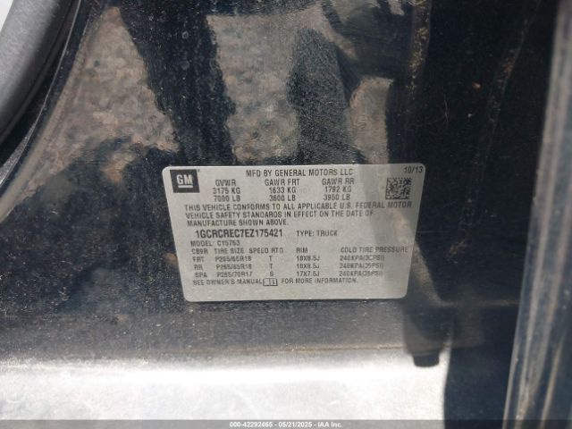 2014 CHEVROLET SILVERADO 1500 1GCRCREC7EZ175421 Photo 8