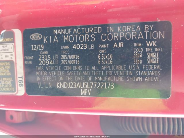 2020 KIA SOUL KNDJ23AU5L7722173 Photo 8