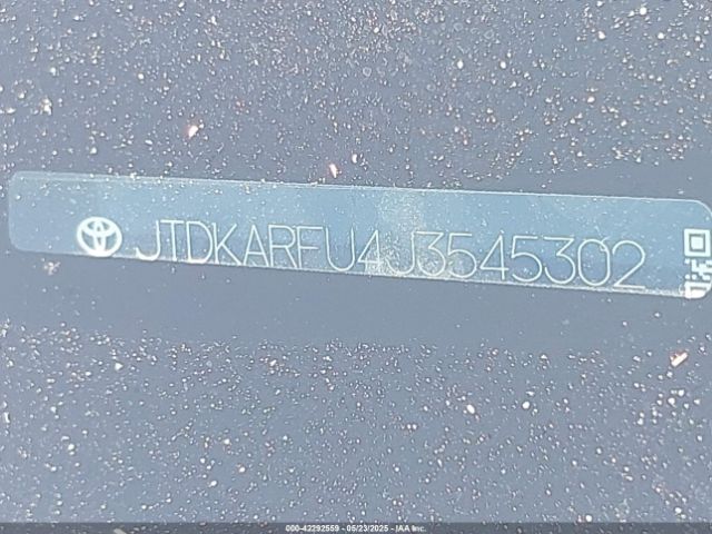 JTDKARFU4J3545302 Toyota 2zr-fxe,1nm
