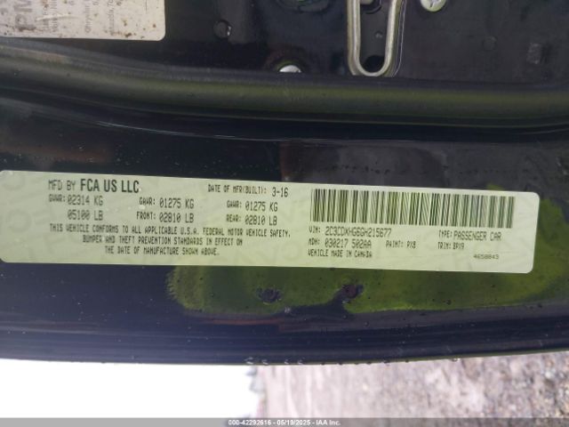 2C3CDXHG6GH215677 Dodge Charger Sxt