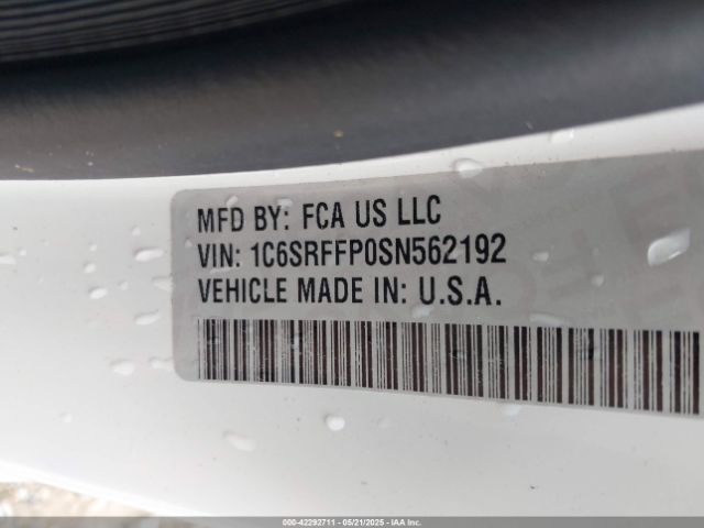 1C6SRFFP0SN562192 RAM 1500 Big Horn  4x4 5'7 Box