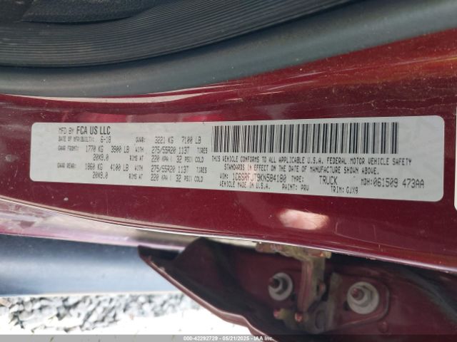 2019 RAM 1500 1C6SRFJT9KN584180 Photo 8