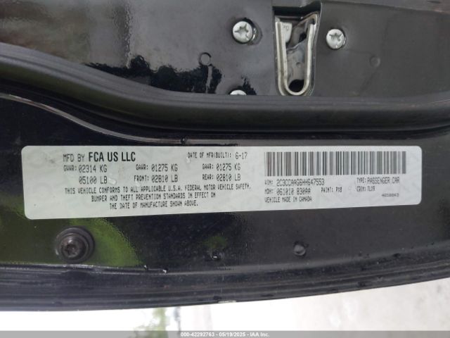 2C3CCAAG6HH647553 Chrysler 2017