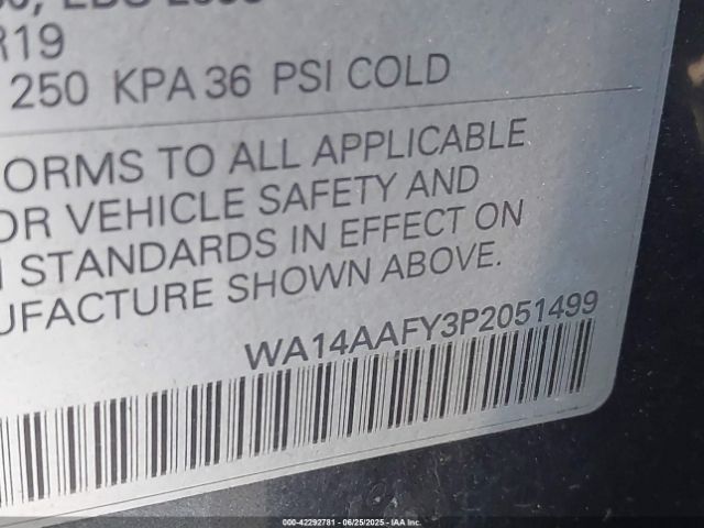 2023 AUDI Q5 SPORTBACK WA14AAFY3P2051499 Photo 8