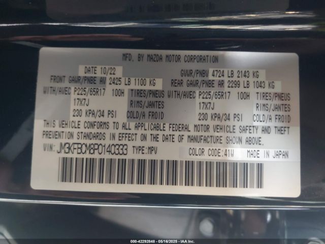 JM3KFBCM8P0140333 Mazda Cx-5 2.5 S Preferred