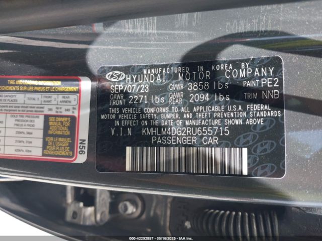 KMHLM4DG2RU655715 Hyundai ELANTRA SEL