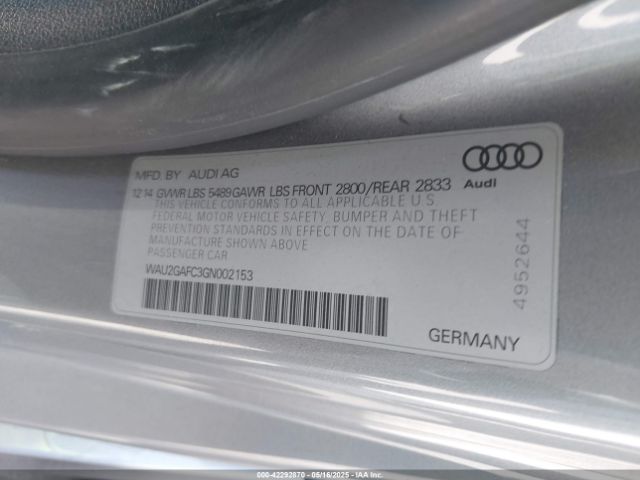 2016 AUDI A7 WAU2GAFC3GN002153 Photo 8