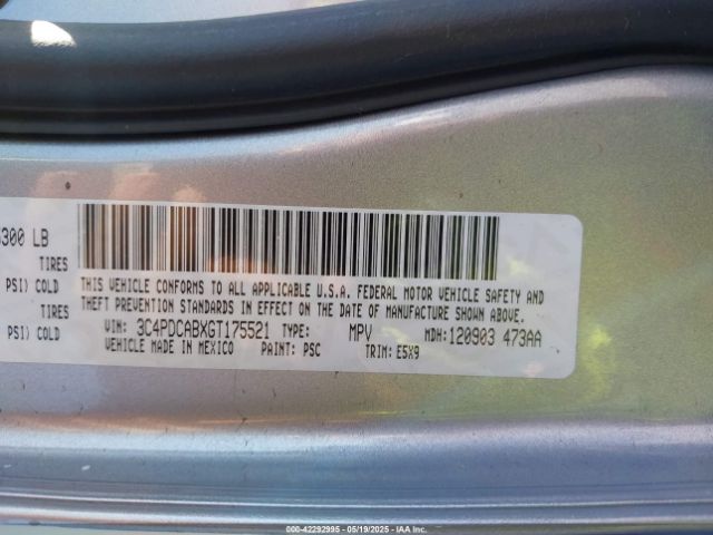 3C4PDCABXGT175521 Dodge JOURNEY SE