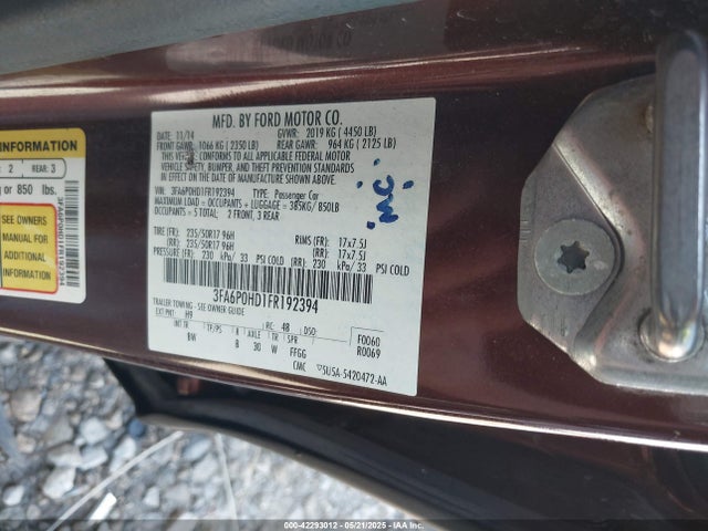 Ford 2015 2015 3FA6P0HD1FR192394 Image 9