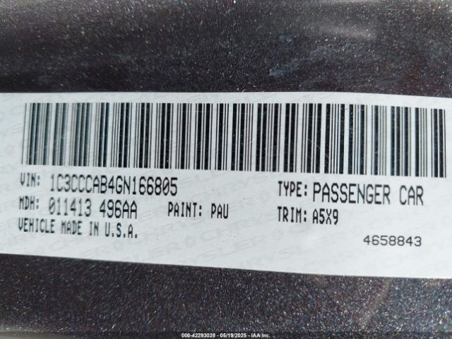 2016 CHRYSLER 200 1C3CCCAB4GN166805 Photo 8