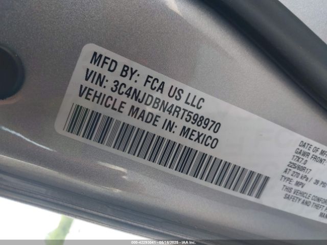 3C4NJDBN4RT598970 Jeep Compass Latitude 4x4