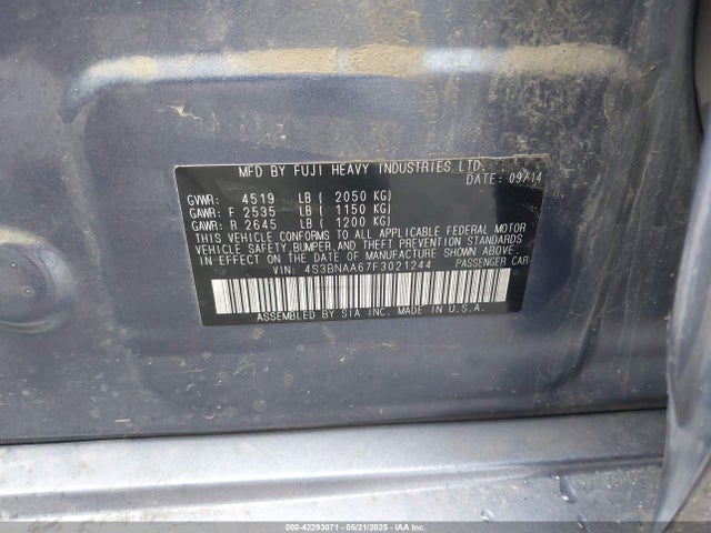 4S3BNAA67F3021244 Subaru Legacy 2.5i