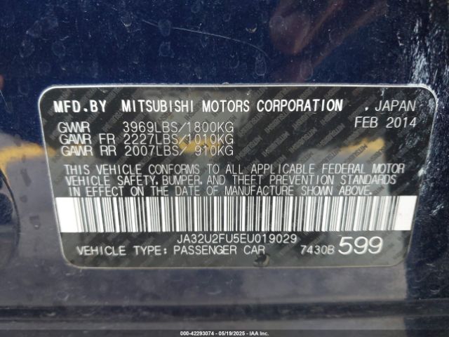 2014 MITSUBISHI LANCER JA32U2FU5EU019029 Photo 8