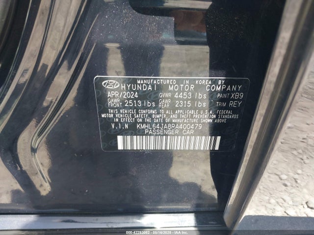 KMHL64JA8RA400479 Hyundai SONATA SEL