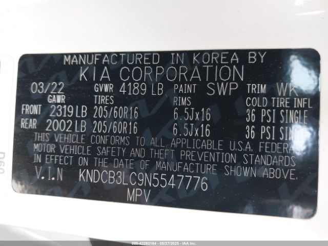 2022 KIA NIRO KNDCB3LC9N5547776 Photo 8