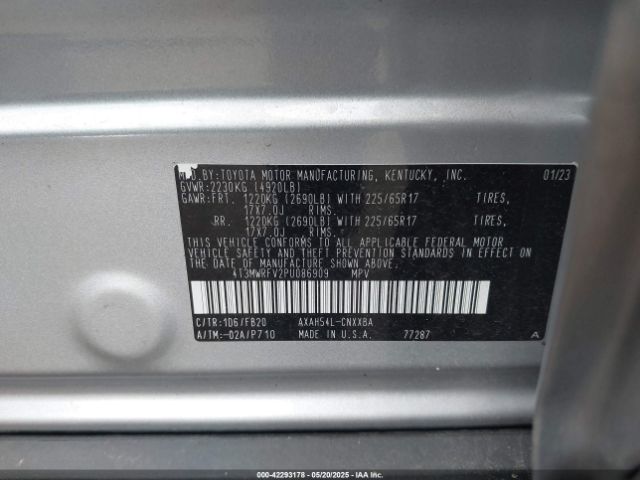 2023 TOYOTA RAV4 HYBRID 4T3MWRFV2PU086909 Photo 8