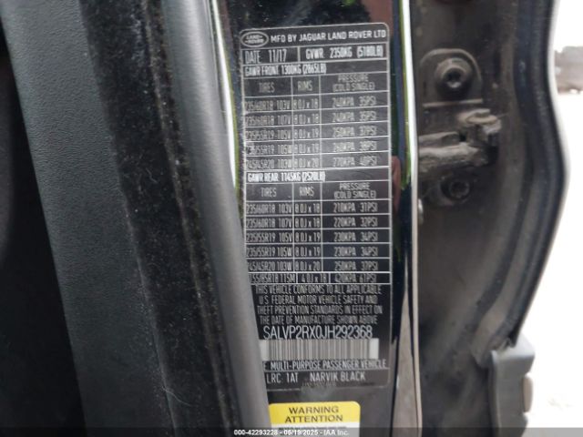 2018 LAND ROVER RANGE ROVER EVOQUE SALVP2RX0JH292368 Photo 8