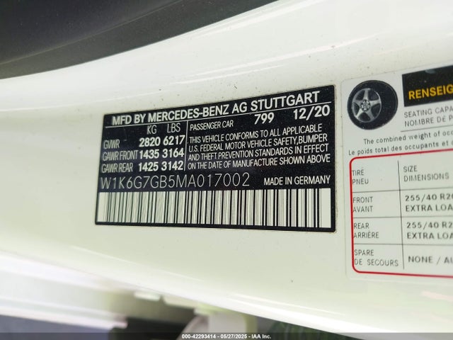 W1K6G7GB5MA017002 Mercedes-Benz m176