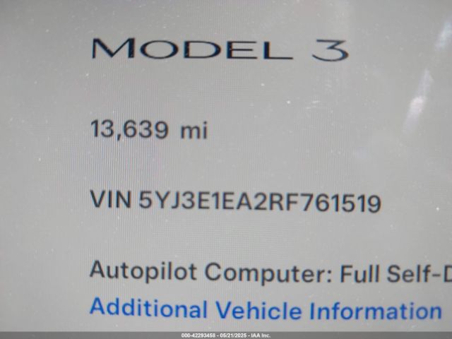 2024 TESLA MODEL 3 5YJ3E1EA2RF761519 Photo 8