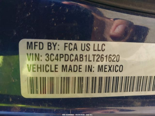 2020 DODGE JOURNEY 3C4PDCAB1LT261620 Photo 8