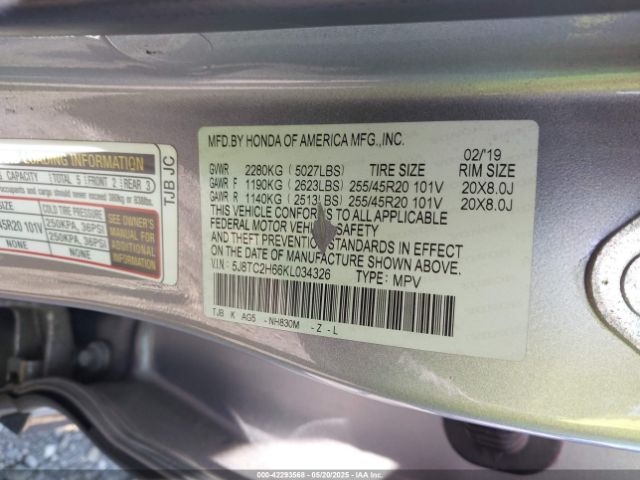 5J8TC2H66KL034326 Acura Rdx A-spec Package