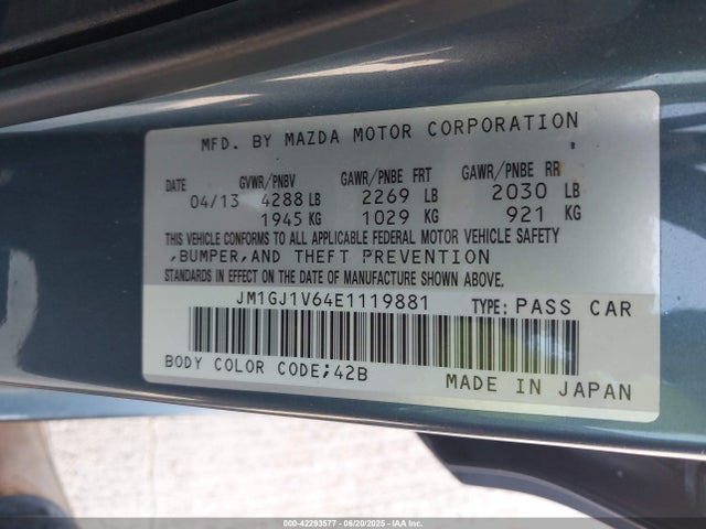 JM1GJ1V64E1119881 Mazda py