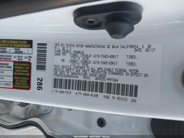 3TMAZ5CN2HM039194 Toyota Tacoma Trd Sport