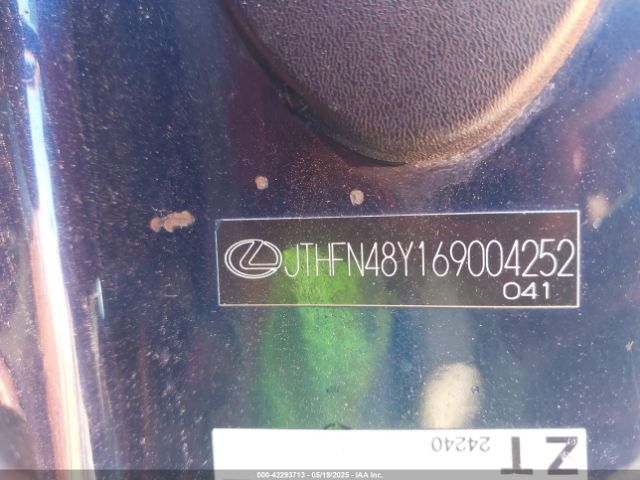2006 LEXUS SC 430 JTHFN48Y169004252 Photo 8