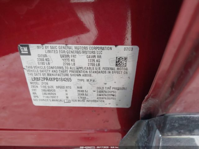 2023 BUICK ENVISION LRBFZPR4XPD184265 Photo 8