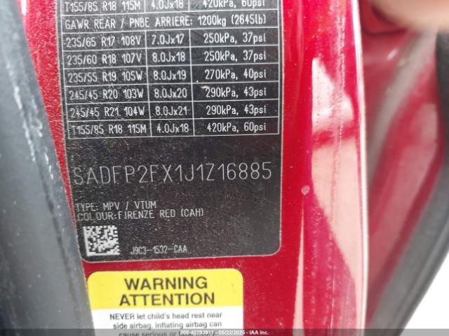 SADFP2FX1J1Z16885 Jaguar E-PACE SE