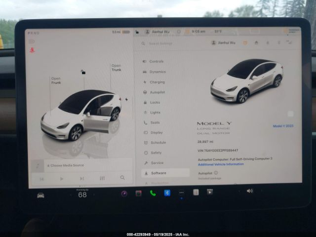 7SAYGDEE2PF589447 Tesla Model Y Awd/long Range Dual Motor All-wheel Drive