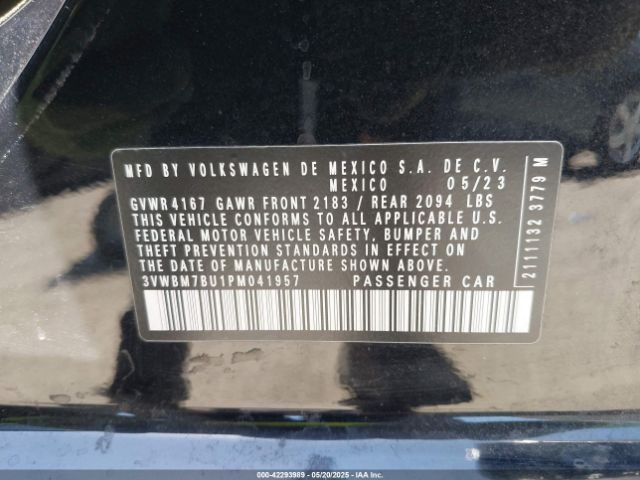 2023 VOLKSWAGEN JETTA 3VWBM7BU1PM041957 Photo 8