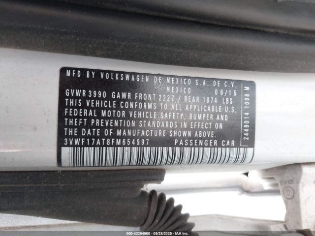 3VWF17AT8FM654997 Volkswagen Beetle 1.8t Classic