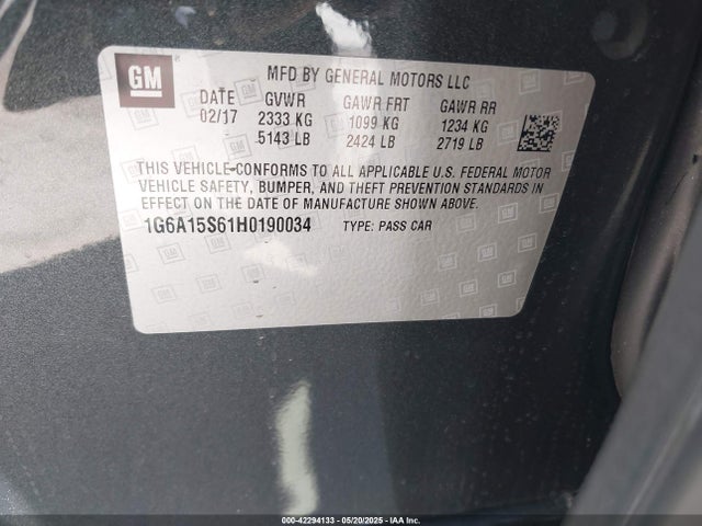 2017 CADILLAC CTS-V 1G6A15S61H0190034 Photo 8
