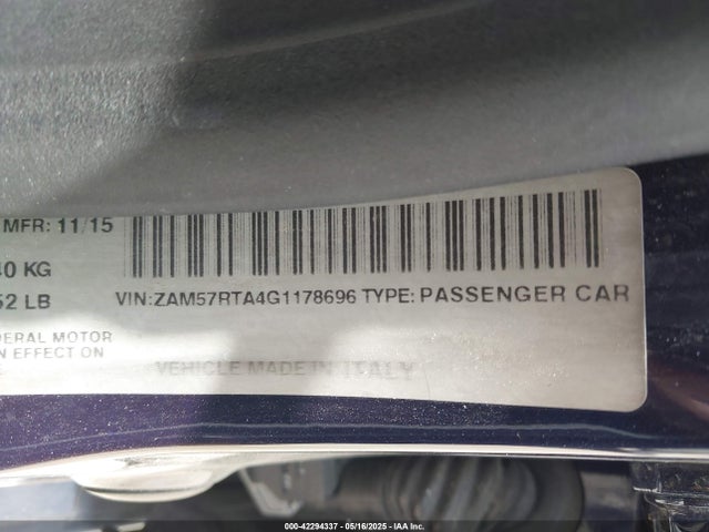 ZAM57RTA4G1178696 Maserati Ghibli S Q4