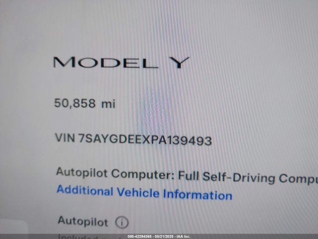 2023 TESLA MODEL Y 7SAYGDEEXPA139493 Photo 6