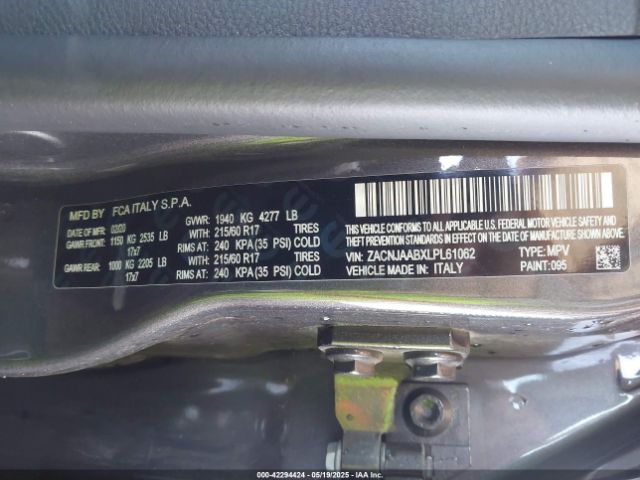 ZACNJAABXLPL61062 Jeep Renegade