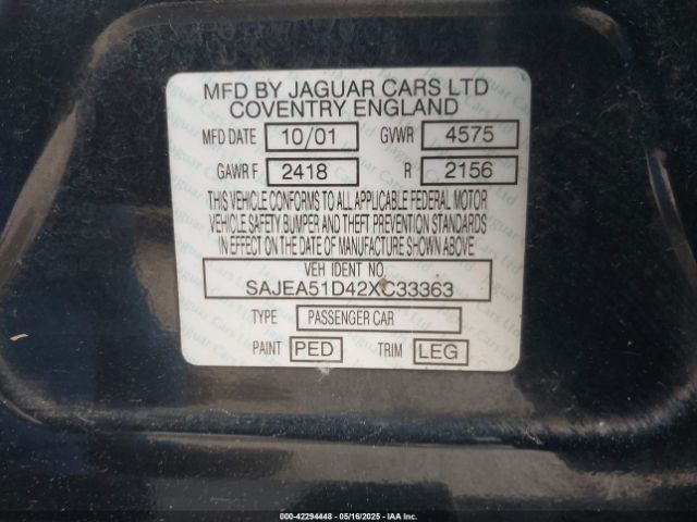 2002 JAGUAR X-TYPE SAJEA51D42XC33363 Photo 8