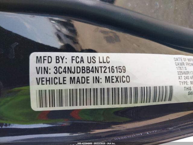 3C4NJDBB4NT216159 Jeep Compass Latitude 4x4