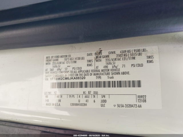 Ford Transit-350 2018 1FTBW2CM6JKA88320 Image 9