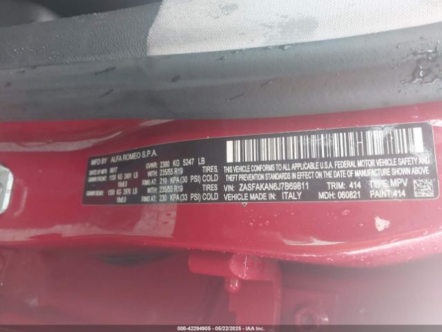 2018 ALFA ROMEO STELVIO ZASFAKAN6J7B69811 Photo 8