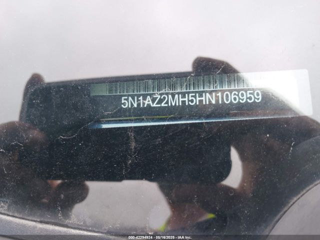 5N1AZ2MH5HN106959 Nissan Murano Platinum