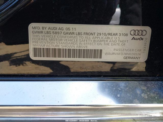 2011 AUDI A8 L WAURVAFD7BN026526 Photo 8