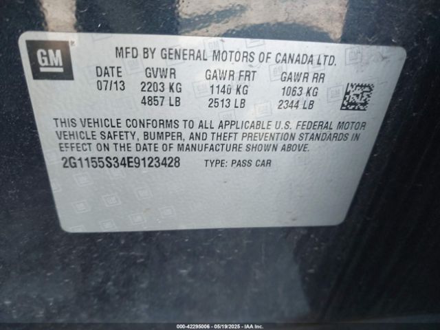 2G1155S34E9123428 Chevrolet IMPALA 2LZ
