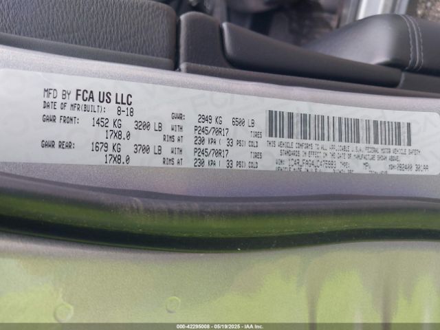 2018 JEEP GRAND CHEROKEE 1C4RJFAG4JC475993 Photo 8